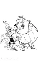 Astrix En Obelix kleurplaat 8
